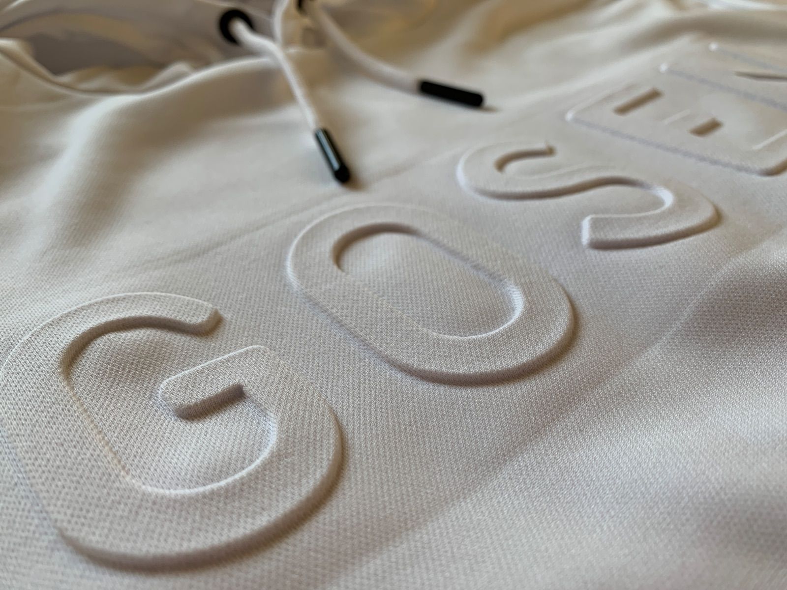 GOSEN裏起毛ニットパーカー 白 S