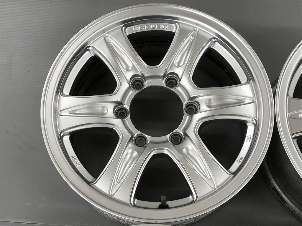 傷少 WEDS KEELER 16 inc 7 J 37 139 6 H φ110 mm 4本 個人宅OK 検 ハイエース レジアスエース ハイラックス サーフ プラド