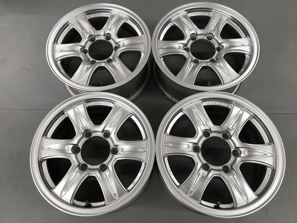傷少 WEDS KEELER 16 inc 7 J 37 139 6 H φ110 mm 4本 個人宅OK 検 ハイエース レジアスエース ハイラックス サーフ プラド