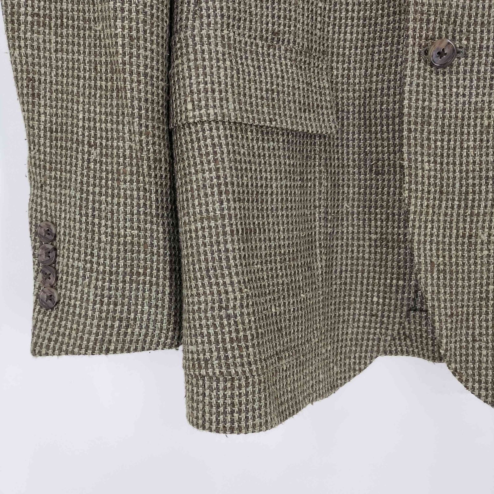 POLO RALPH LAUREN(ポロラルフローレン) シルクリネン ツイードテーラードジャケット メンズ  34S【中古】【ブランド古着バズストア】 ポロラルフローレン POLO RALPH LAUREN シルクリネン ツイード