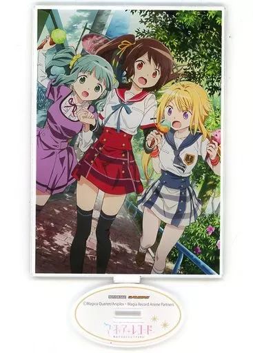 【新品】マギアレコード☆プレートキーホルダー☆深月、由比、二葉☆三点セット マギアレコード 由比鶴乃&深月フェリシア&二葉さな 水着ver. アクリル