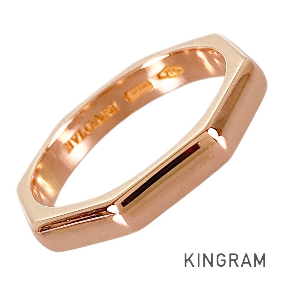 ブルガリ BVLGARI オクタゴナル K18PG 10号(50) リング sst【中古