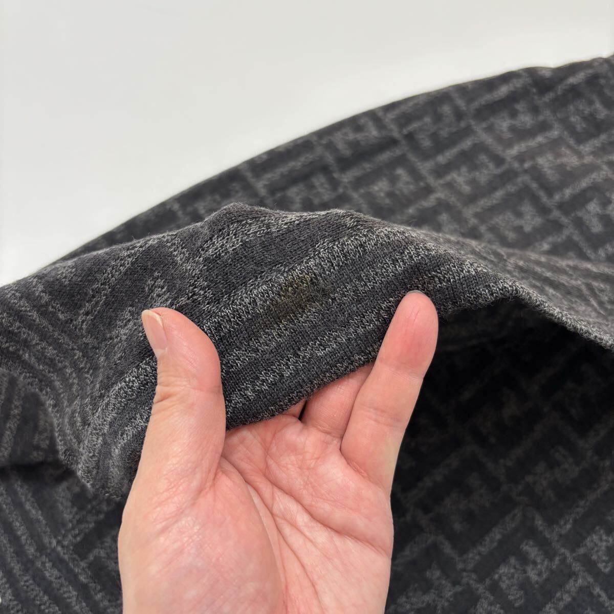 FENDI フェンディ ズッカ 柄 ニット ラップ スカート MADE IN ITALY