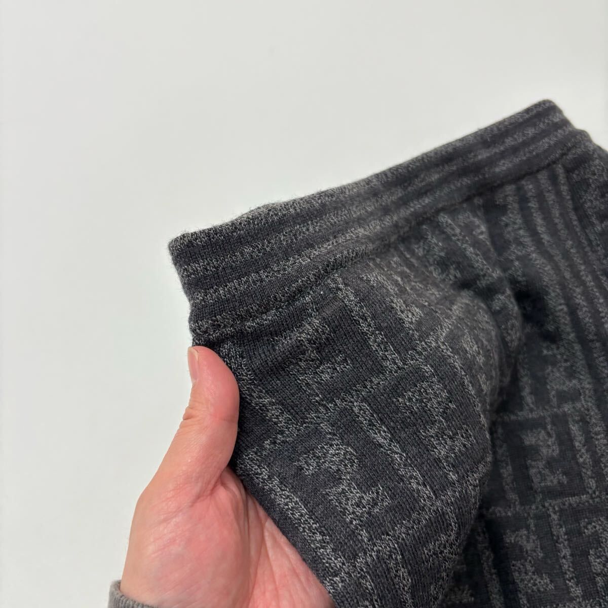 FENDI フェンディ ズッカ 柄 ニット ラップ スカート MADE IN ITALY