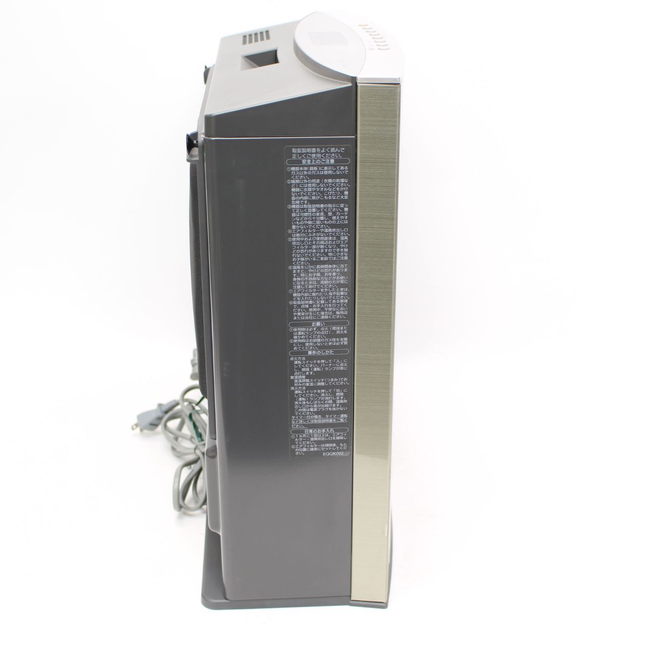 603)ノーリツ ガスファンヒーター nanoe 都市ガス GFH-4005D 2018年製