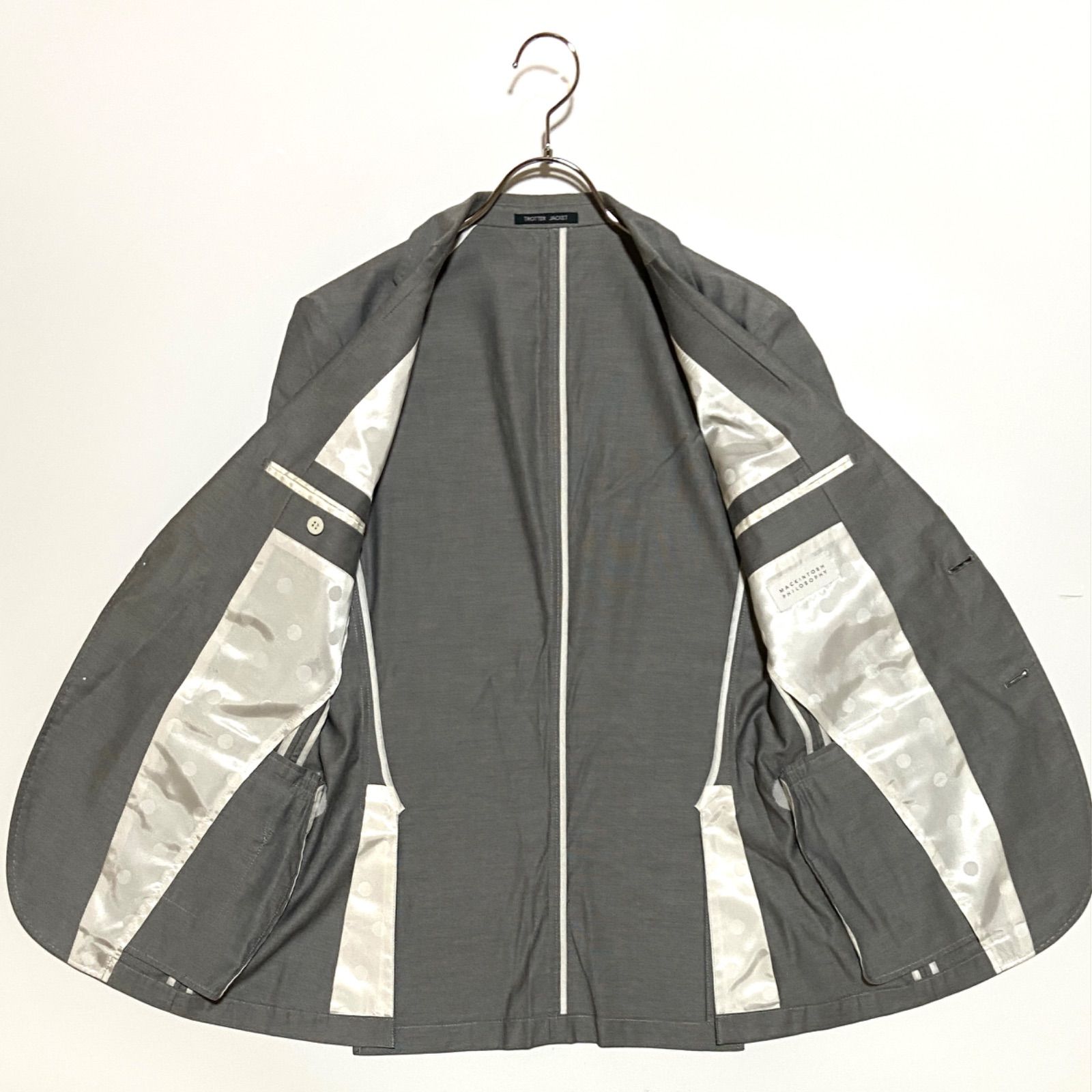 マッキントッシュフィロソフィー TROTTER テーラードジャケット グレー