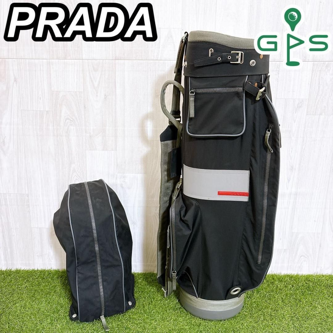 希少 PRADA プラダ キャディバッグ ゴルフバッグ - メルカリ