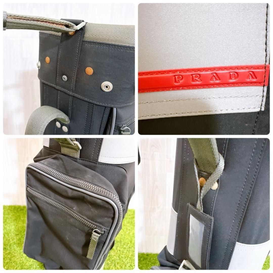 希少 PRADA プラダ キャディバッグ ゴルフバッグ - メルカリ