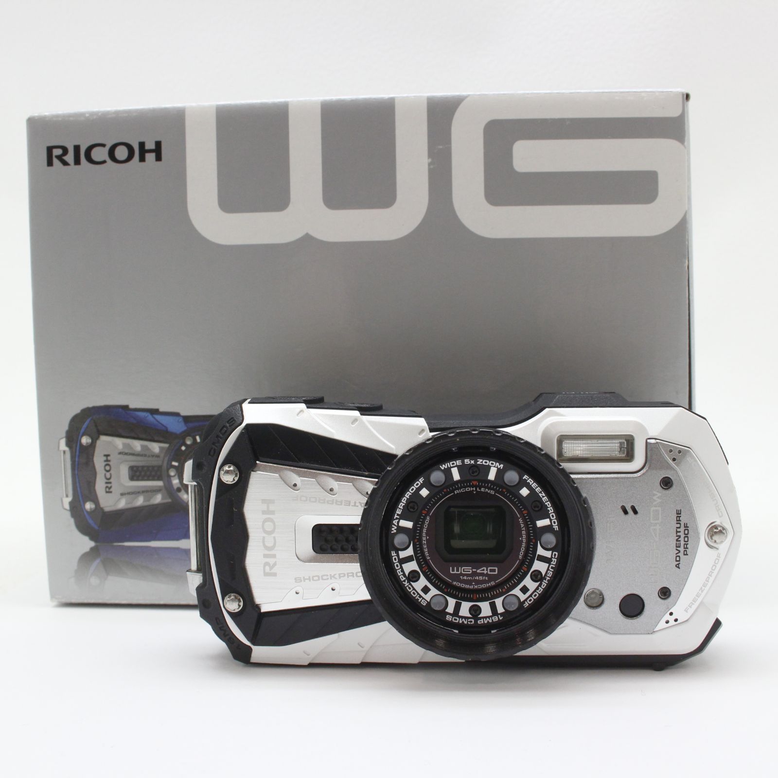 【RS02】RICOH WG-40ｗ デジカメ 本体 RICOH WG-40W - メルカリ