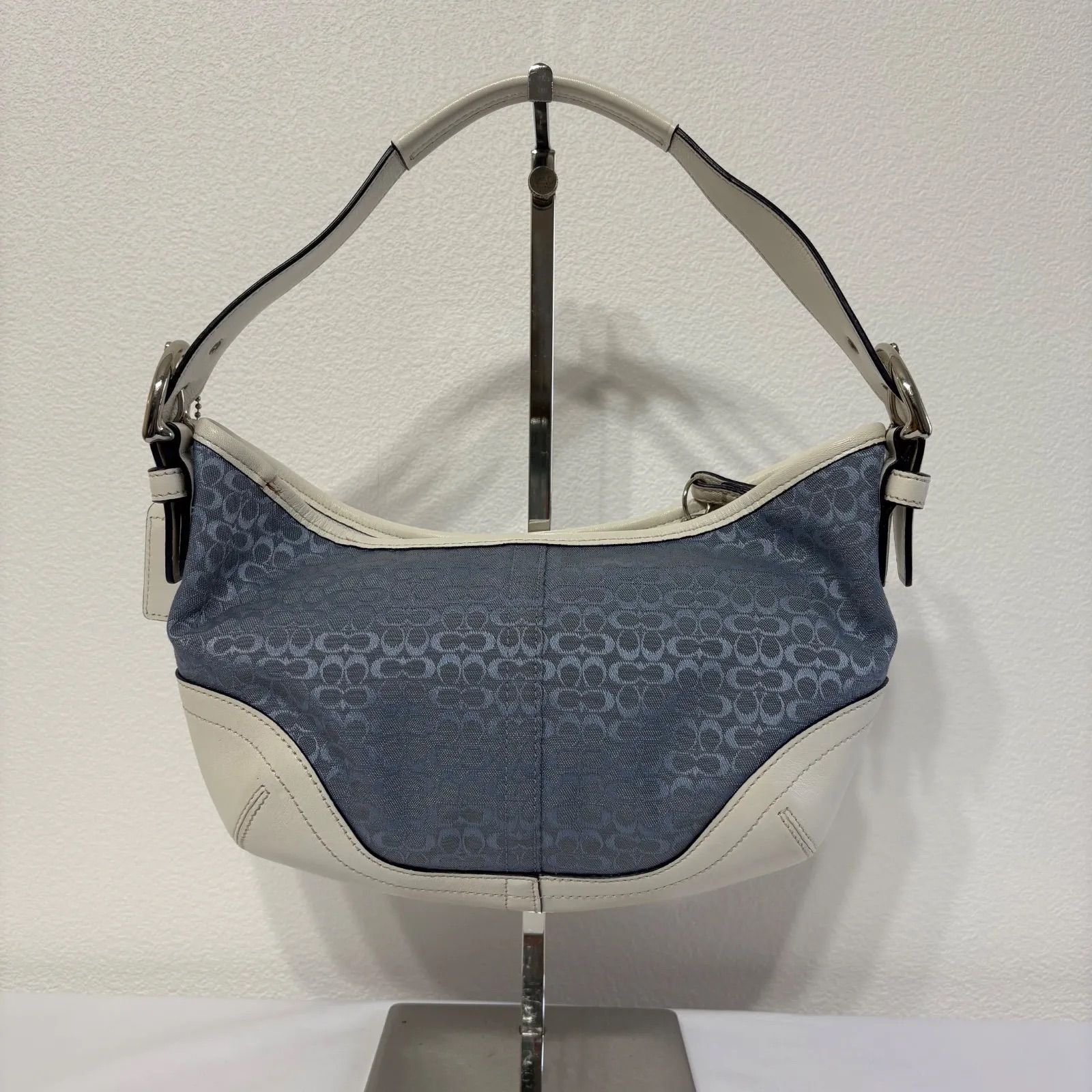 Coach 売れ筋 Signature Mini Soho Bag Blue 6351 コーチ ワン