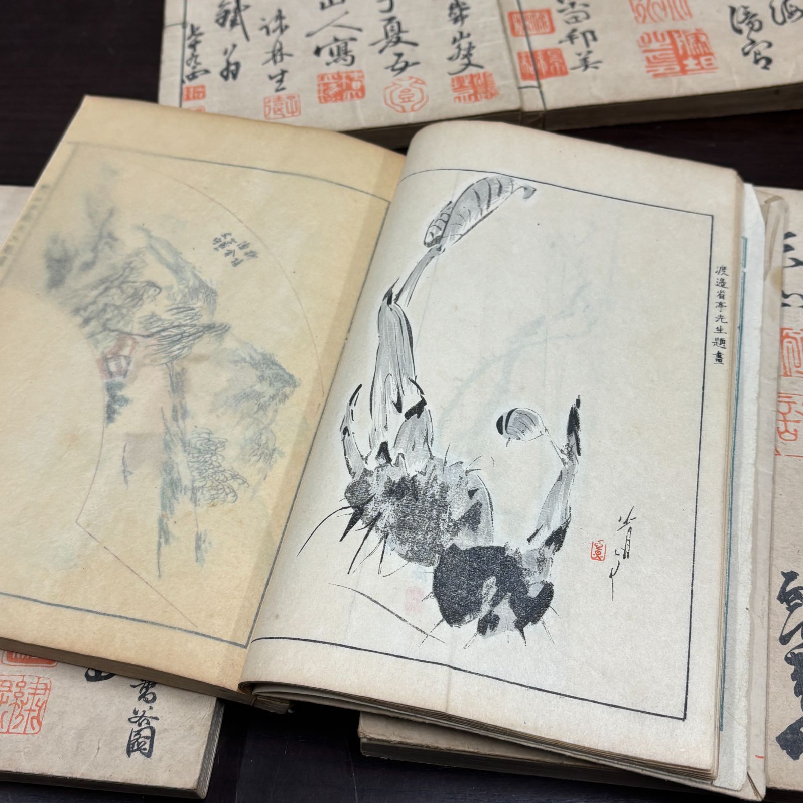 日本書画落款印譜」5冊 大正9年 藤井利八 検骨董 書画 古書 和本 唐本