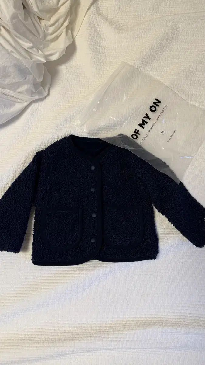 MY OF麻 ブークレ ジャケット XS