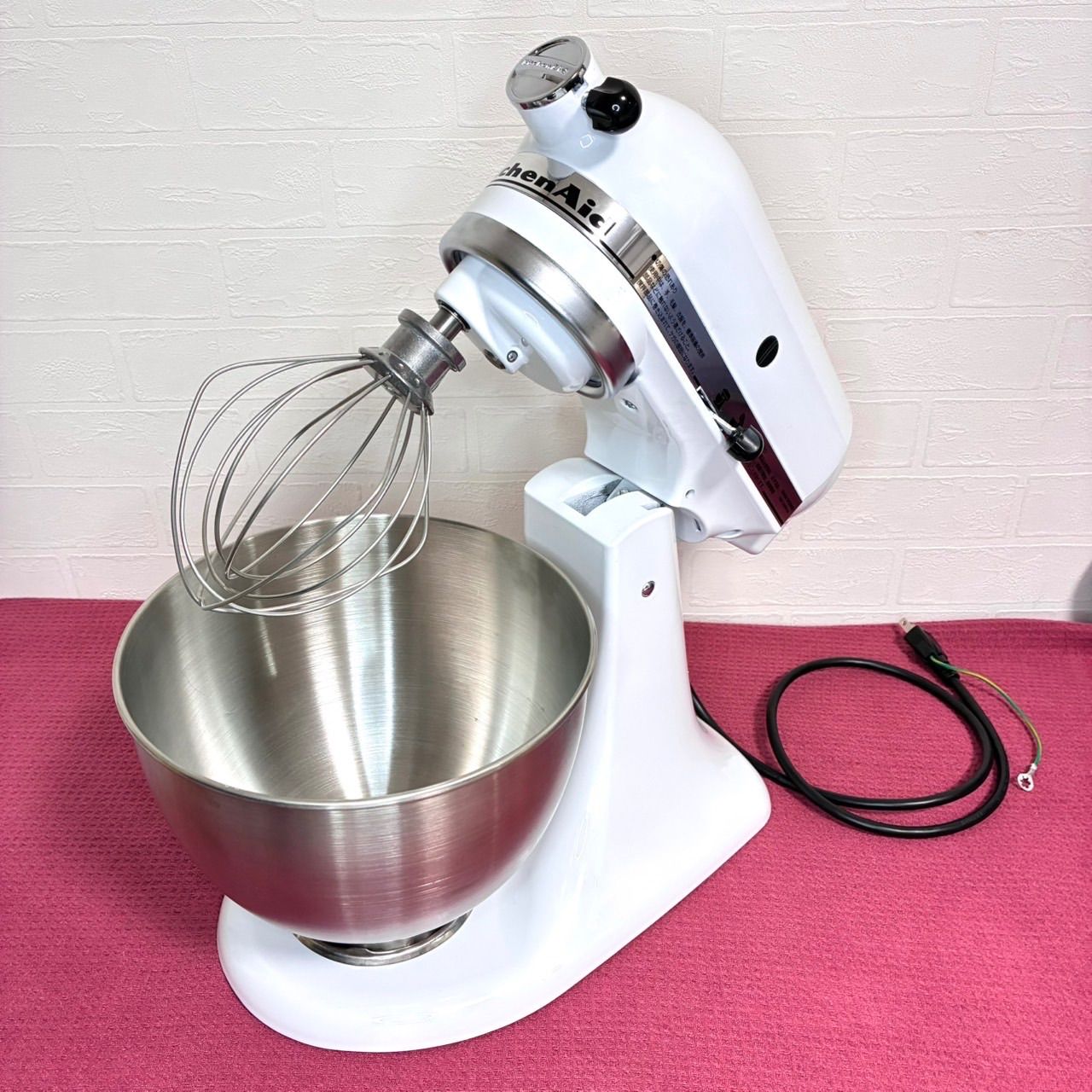 良品！ キッチンエイド 9KSM95ER 肉ミンチ用装置付 動作確認済 キッチンエイド 2022年製 ミキサー 肉ミンチ用装置付 動作確認済