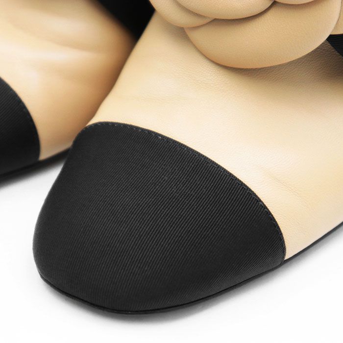 極美品】CHANEL シャネル パンプス G45306 COCOマーク カメリア リボン