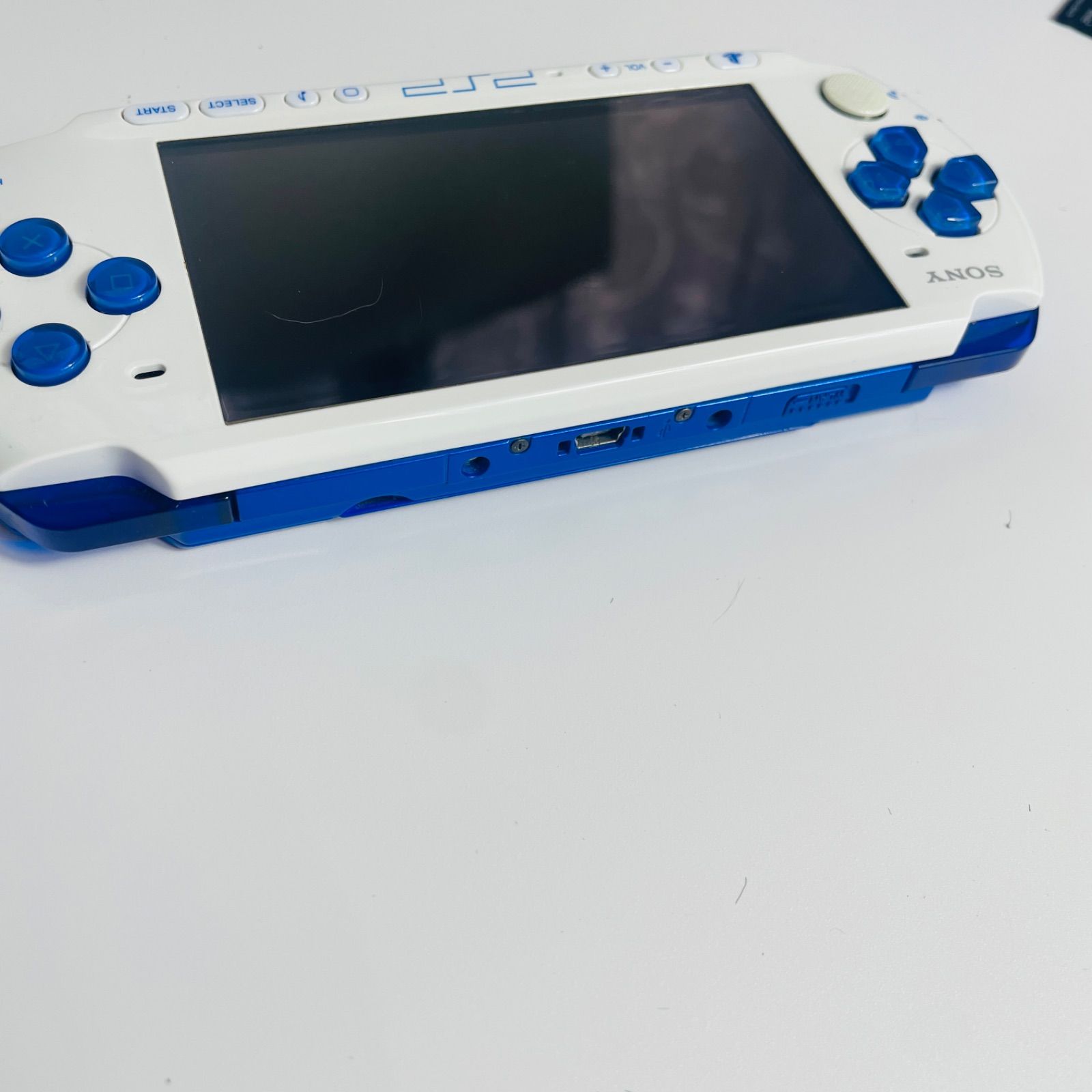 動作確認済】SONY PSP-3000 ホワイトブルー 本体のみ