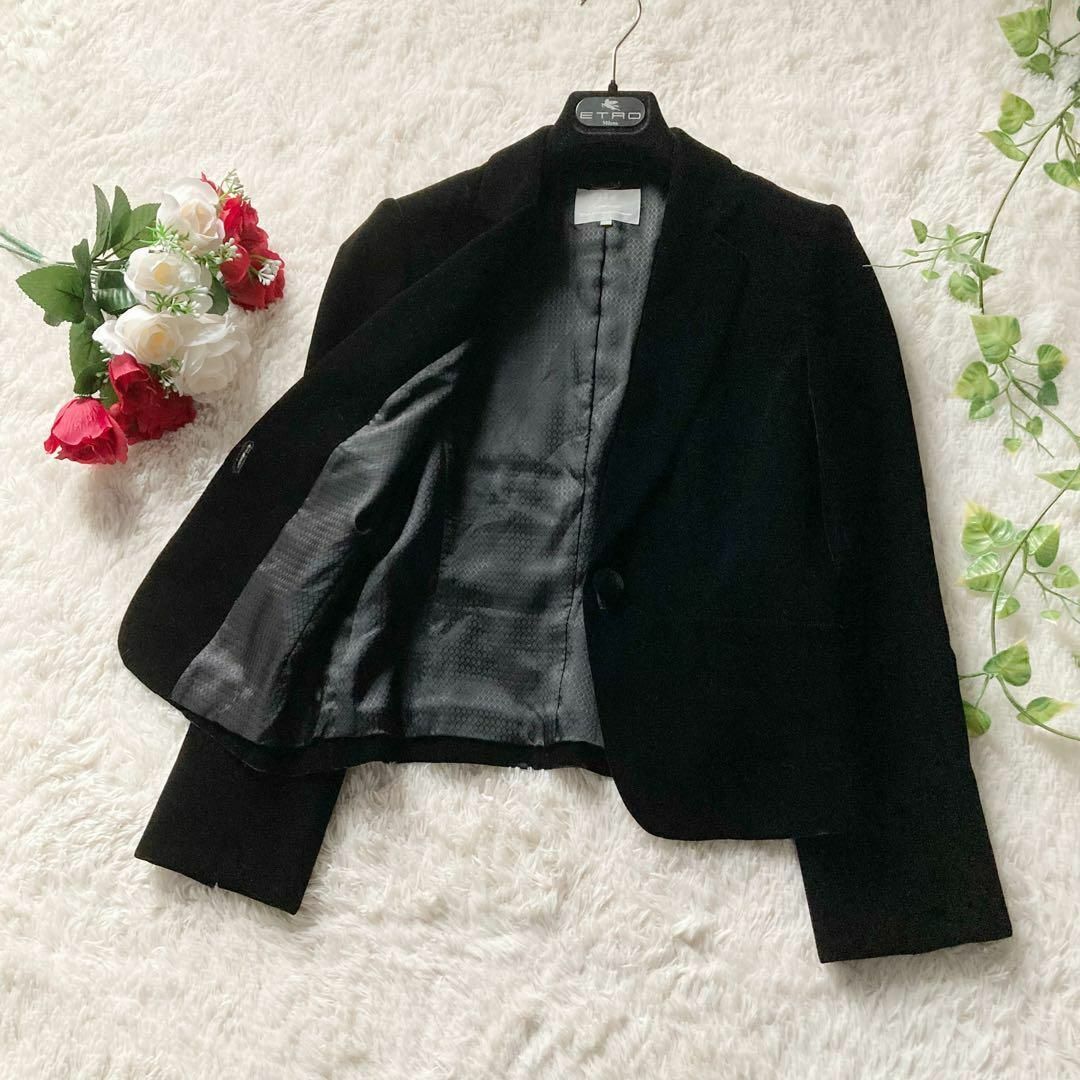 Ralph Lauren ベルベット テーラードジャケット サイズ6 23区 ラルフローレン セットアップパンツスーツ ベルベットテーラード