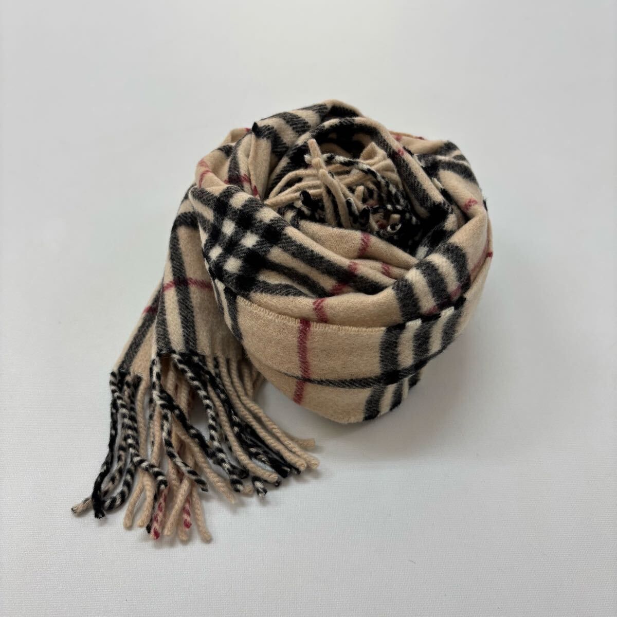 BURBERRY LONDON バーバリー ロンドン ノバチェック カシミヤ 100