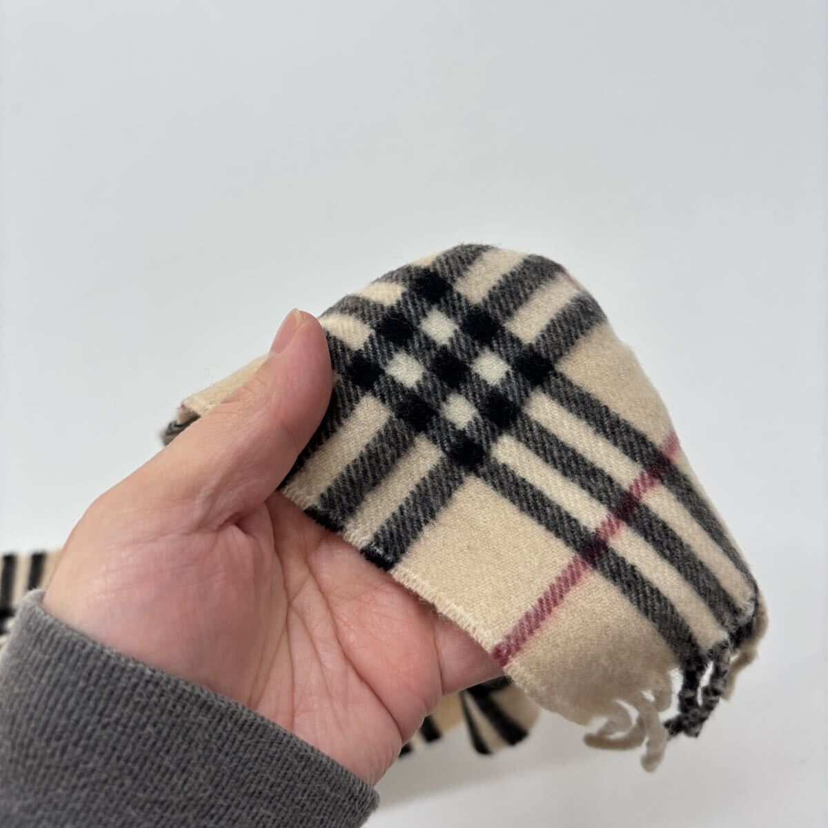 BURBERRY LONDON バーバリー ロンドン ノバチェック カシミヤ 100