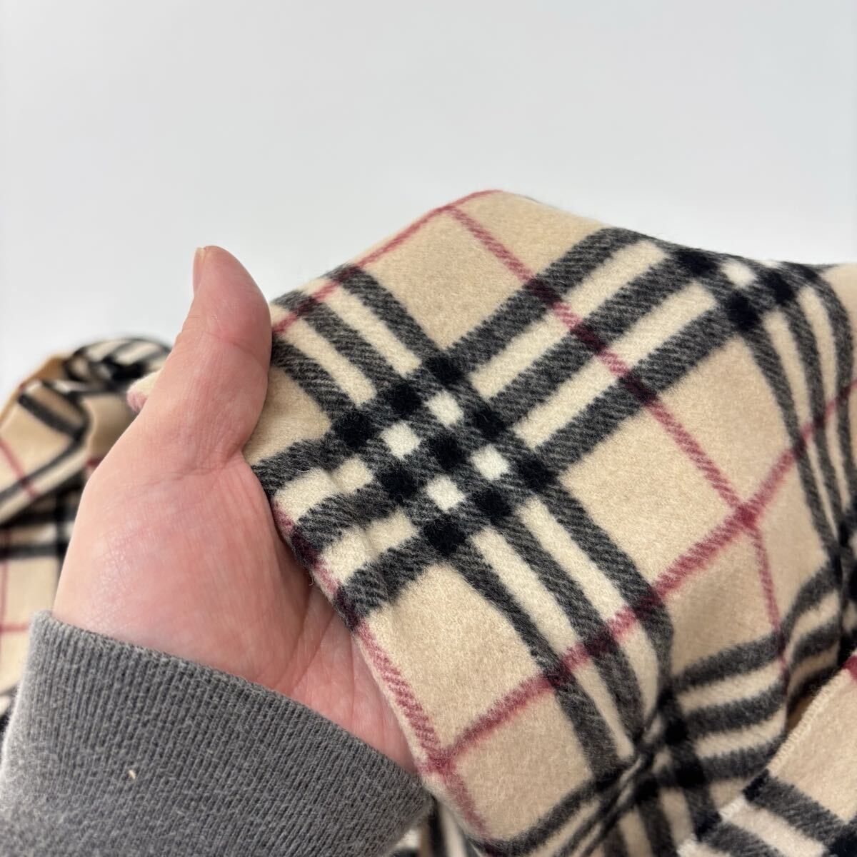 BURBERRY LONDON バーバリー ロンドン ノバチェック カシミヤ 100