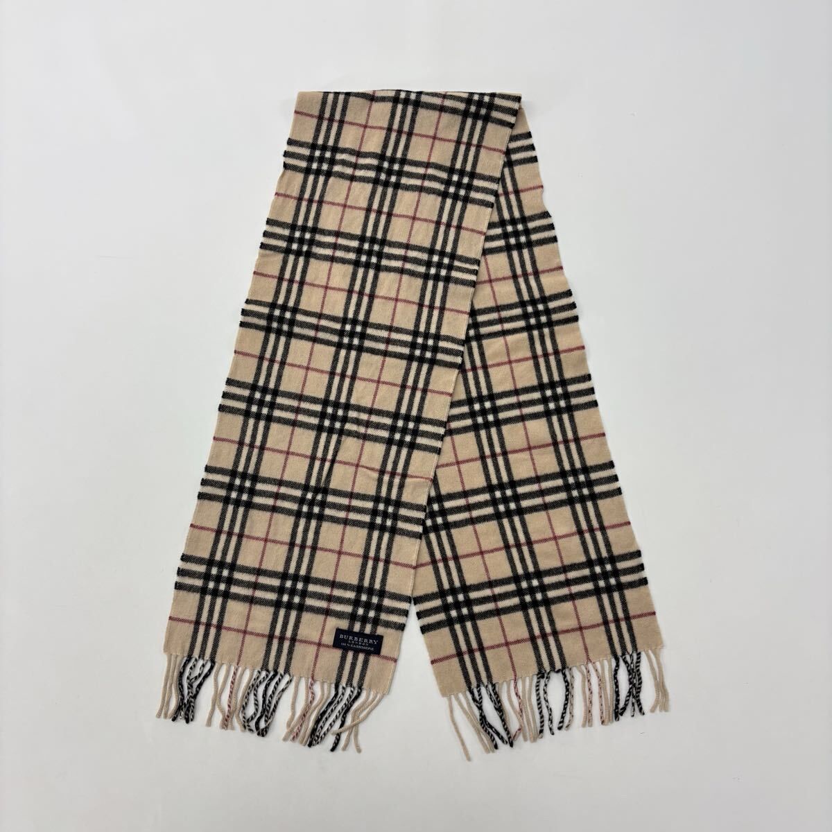 BURBERRY LONDON バーバリー ロンドン ノバチェック カシミヤ 100