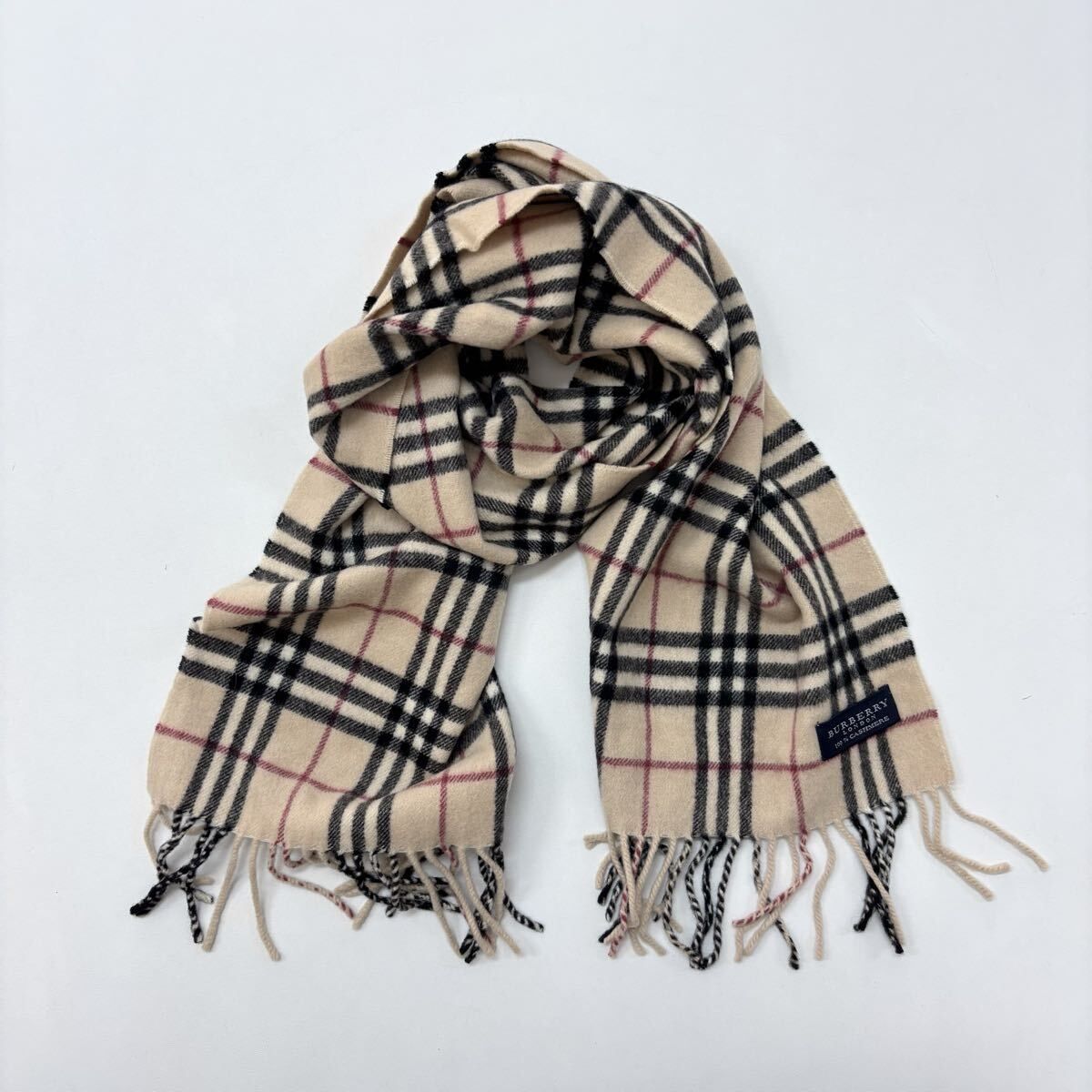 BURBERRY LONDON バーバリー ロンドン ノバチェック カシミヤ 100