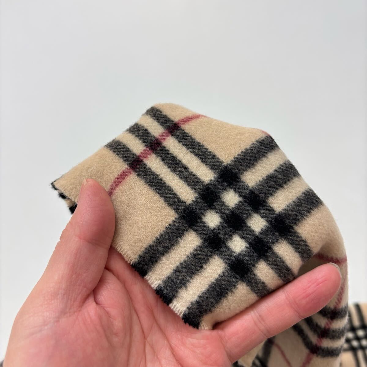 BURBERRY LONDON バーバリー ロンドン ノバチェック カシミヤ 100