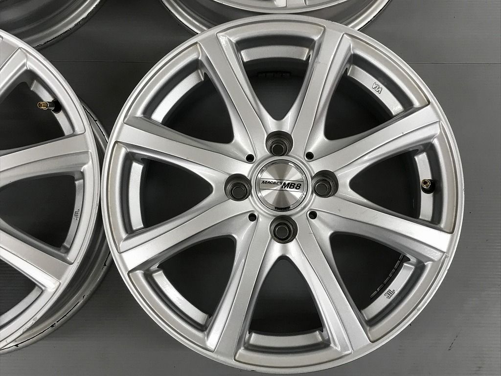 ◎傷少美品 15inc 5.5J +42 100/4H 4本 検) ヤリス アクア ヴィッツ