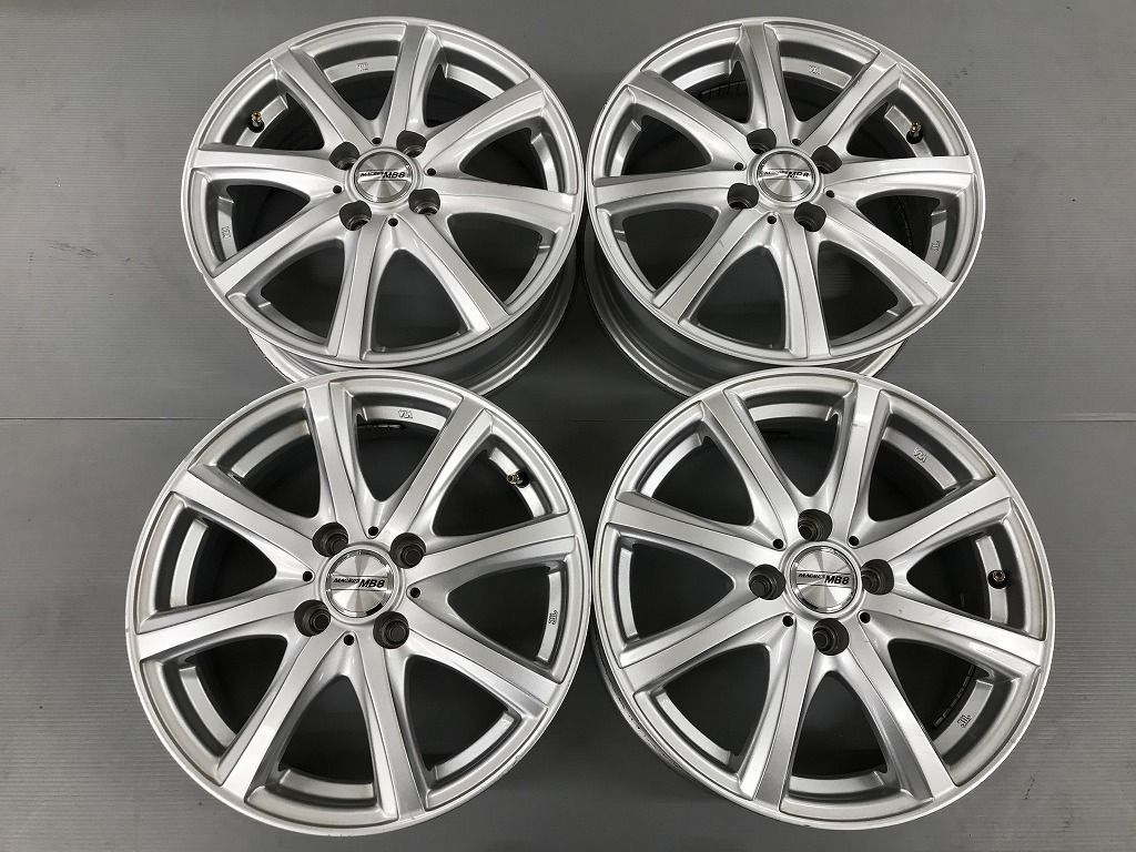 ◎傷少美品 15inc 5.5J +42 100/4H 4本 検) ヤリス アクア ヴィッツ