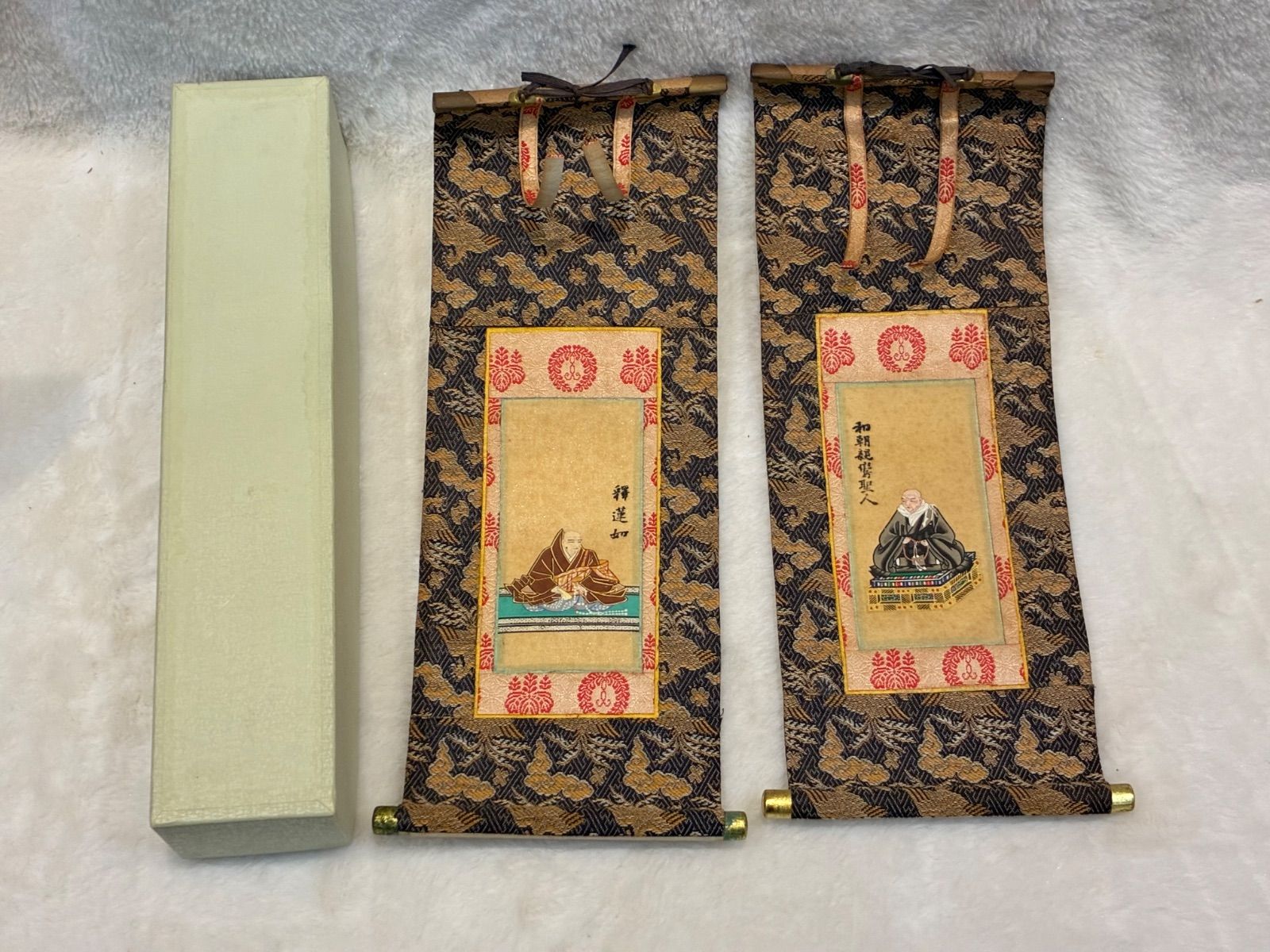 浄土真宗 聖人像 小巻軸 釋蓮如・親鸞聖人etc 古美術 仏画 江戸～明治