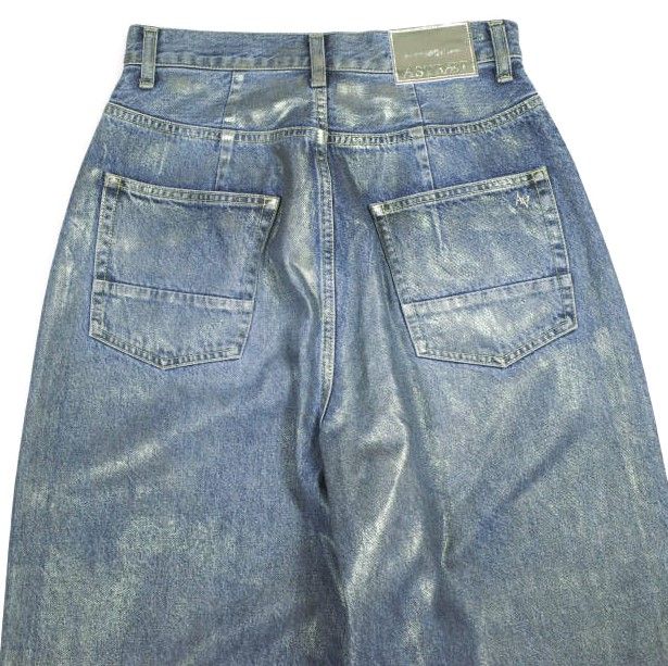 ASTRAET アストラット 25SS コーティング BIG バルーンデニムパンツ UNISEX 5414-299-0480 0(S) SILVER UNITED ARROWS 定価66,000円 ASTRAET アストラット 25SS 日本製 コーティング BIG バルーンデニム