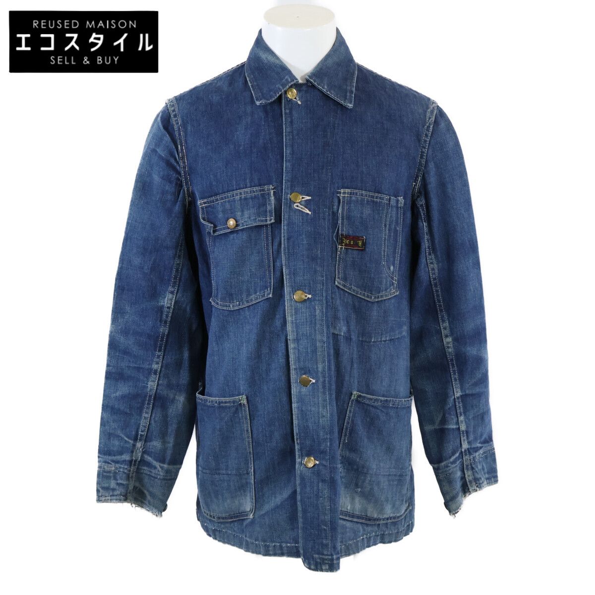 BIG SMITH ビッグスミス 50~60'S 黒タグ デニムカバーオール M - メルカリ