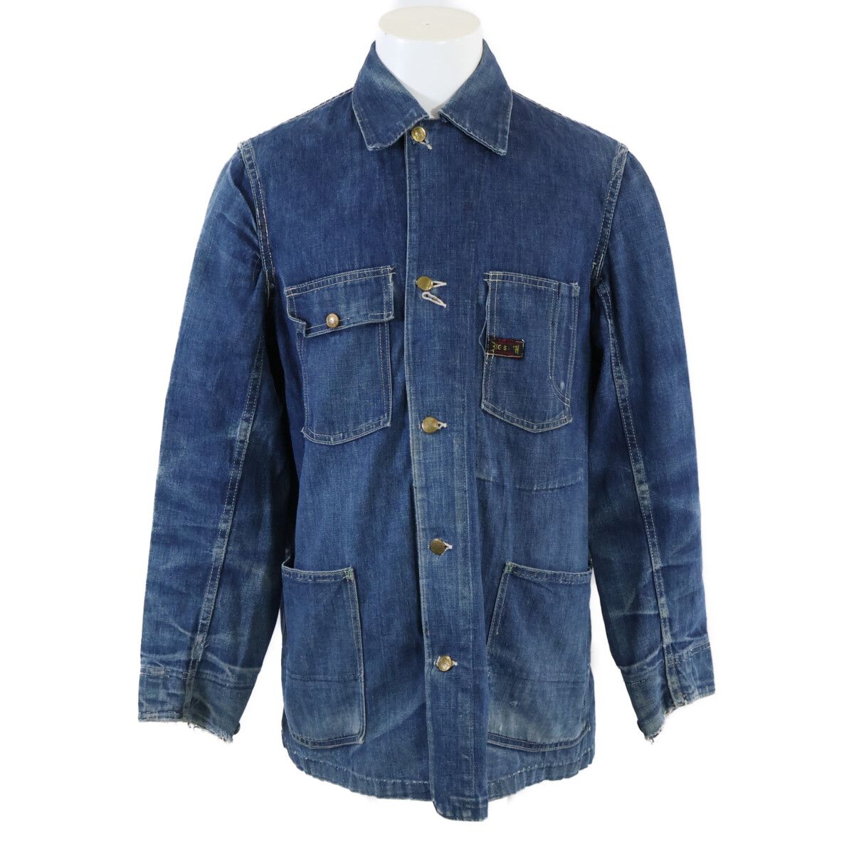 BIG Smith 50s カバーオール　黒タグ BIG SMITH ビッグスミス 50~60'S 黒タグ デニムカバーオール M - メルカリ