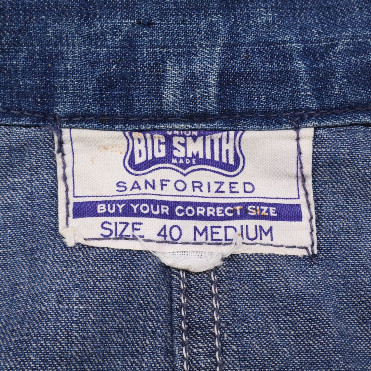 BIG SMITH ビッグスミス 50~60'S 黒タグ デニムカバーオール M - メルカリ