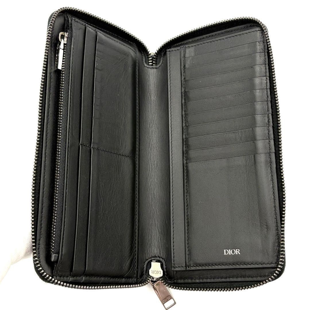 美品！正規品 DIOR オブリーク トロッター ジャカード ラウンド