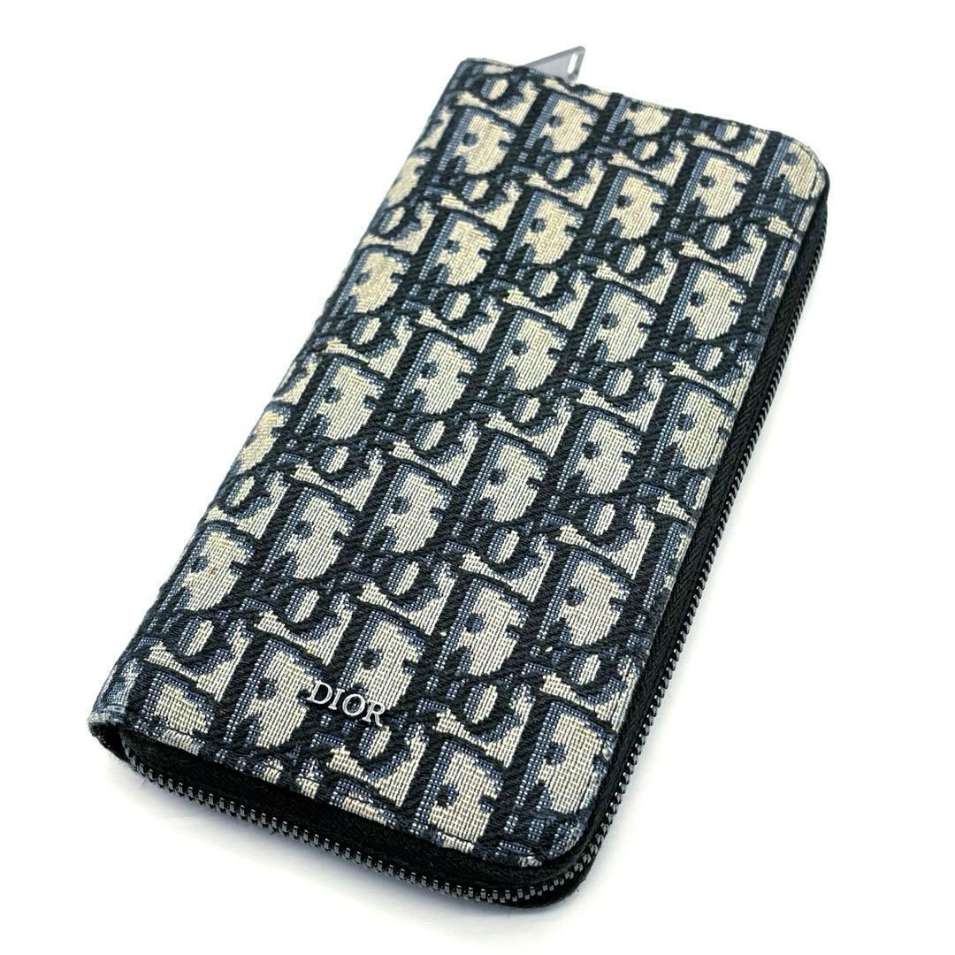 美品！正規品 DIOR オブリーク トロッター ジャカード ラウンド