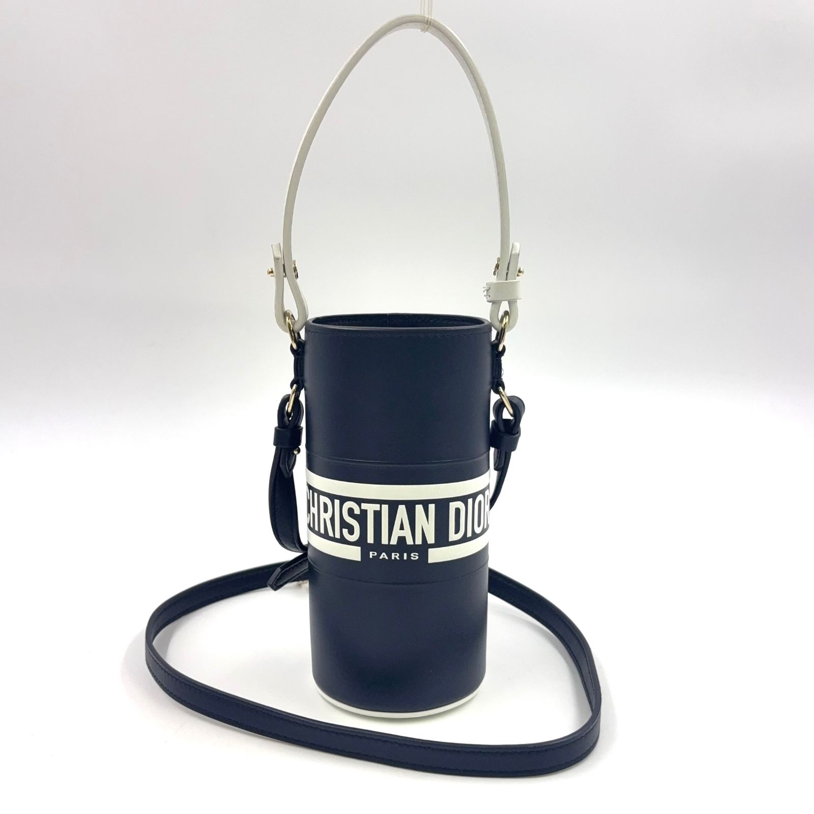 Christian Dior ヴァイブ ボトルホルダー ショルダー レザー ブラック