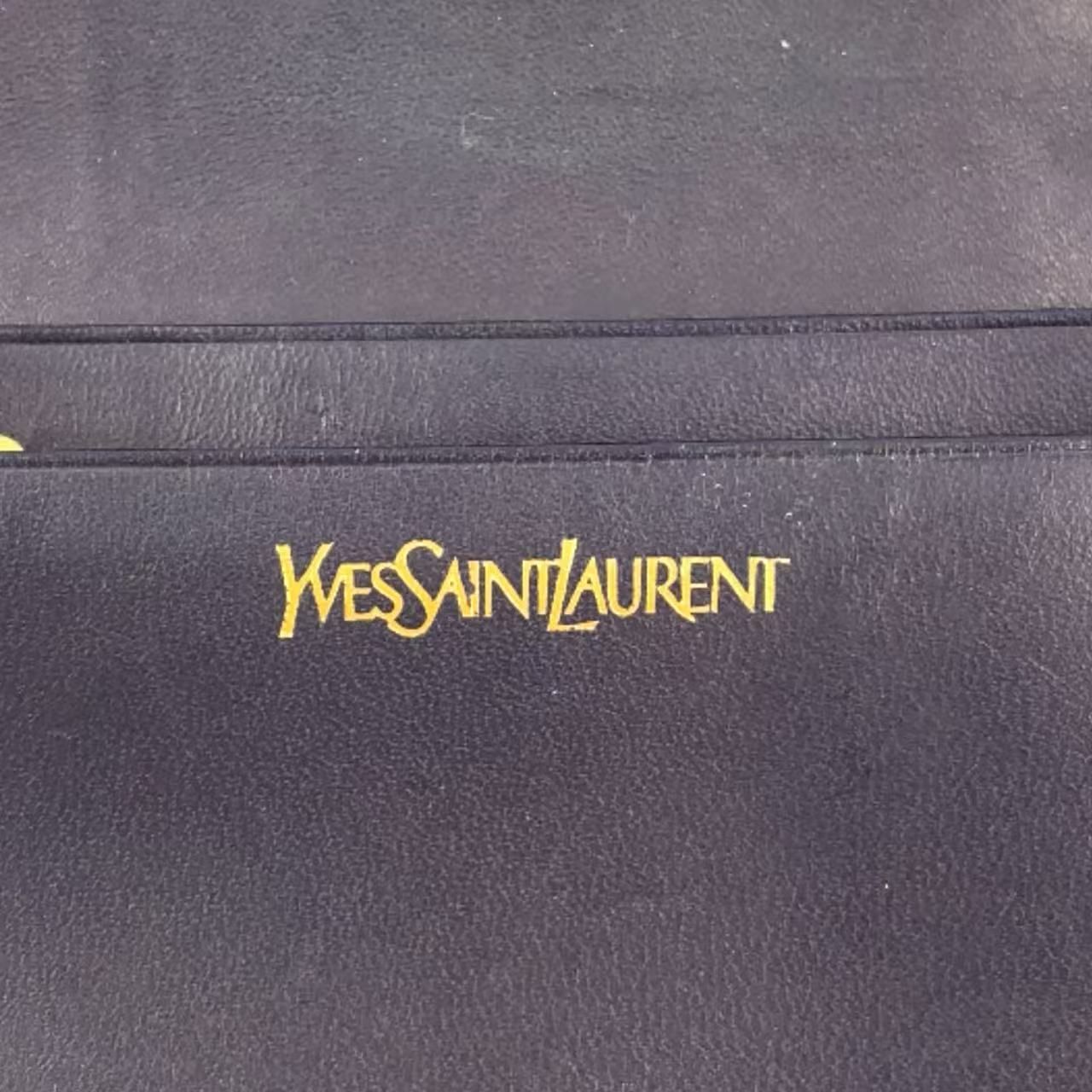 YVES SAINT LAURENT 二つ折り レザー マルチカラー 財布 - メルカリ