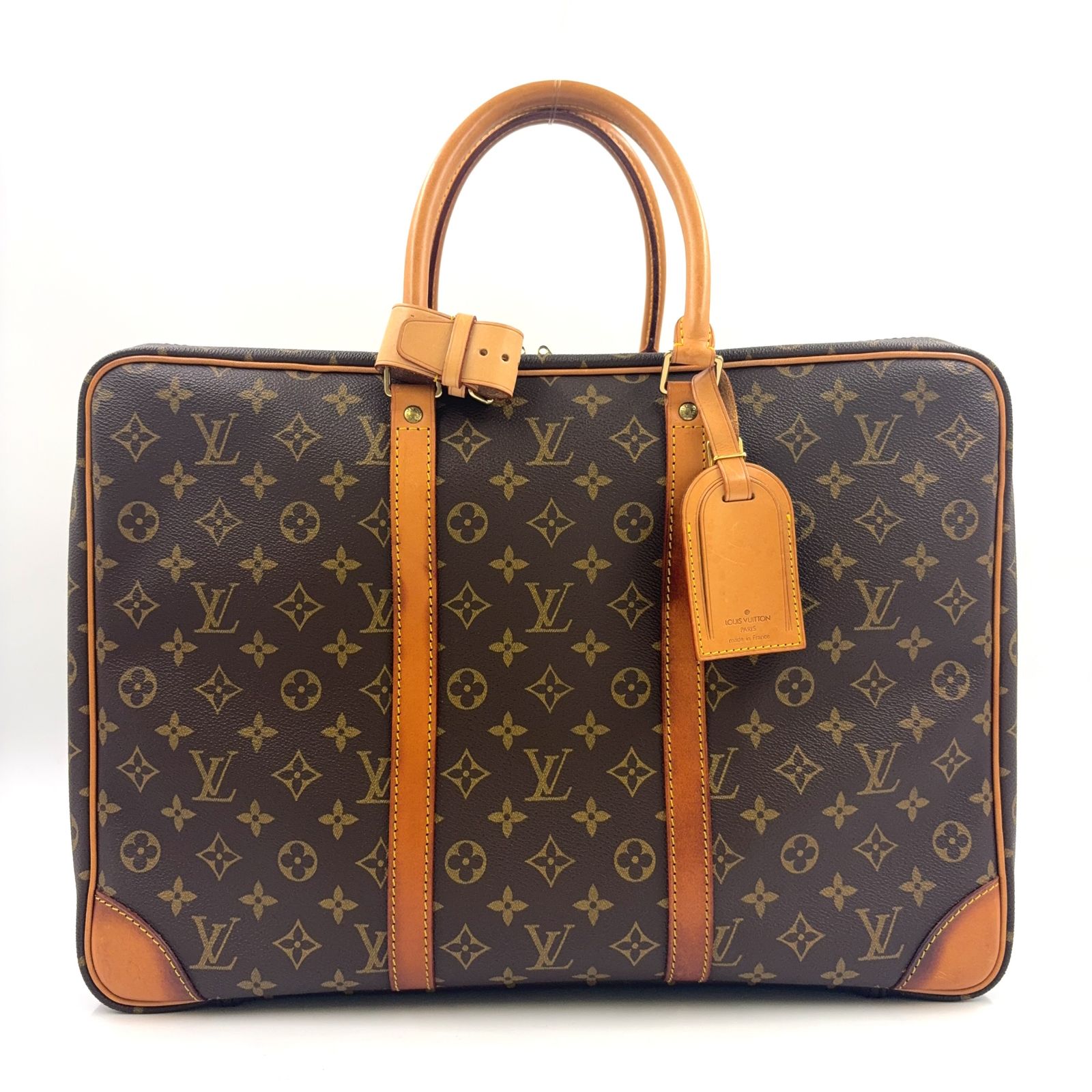 LOUIS VUITTON シリウス45 モノグラム モノグラム レザー×PVC ブラウン