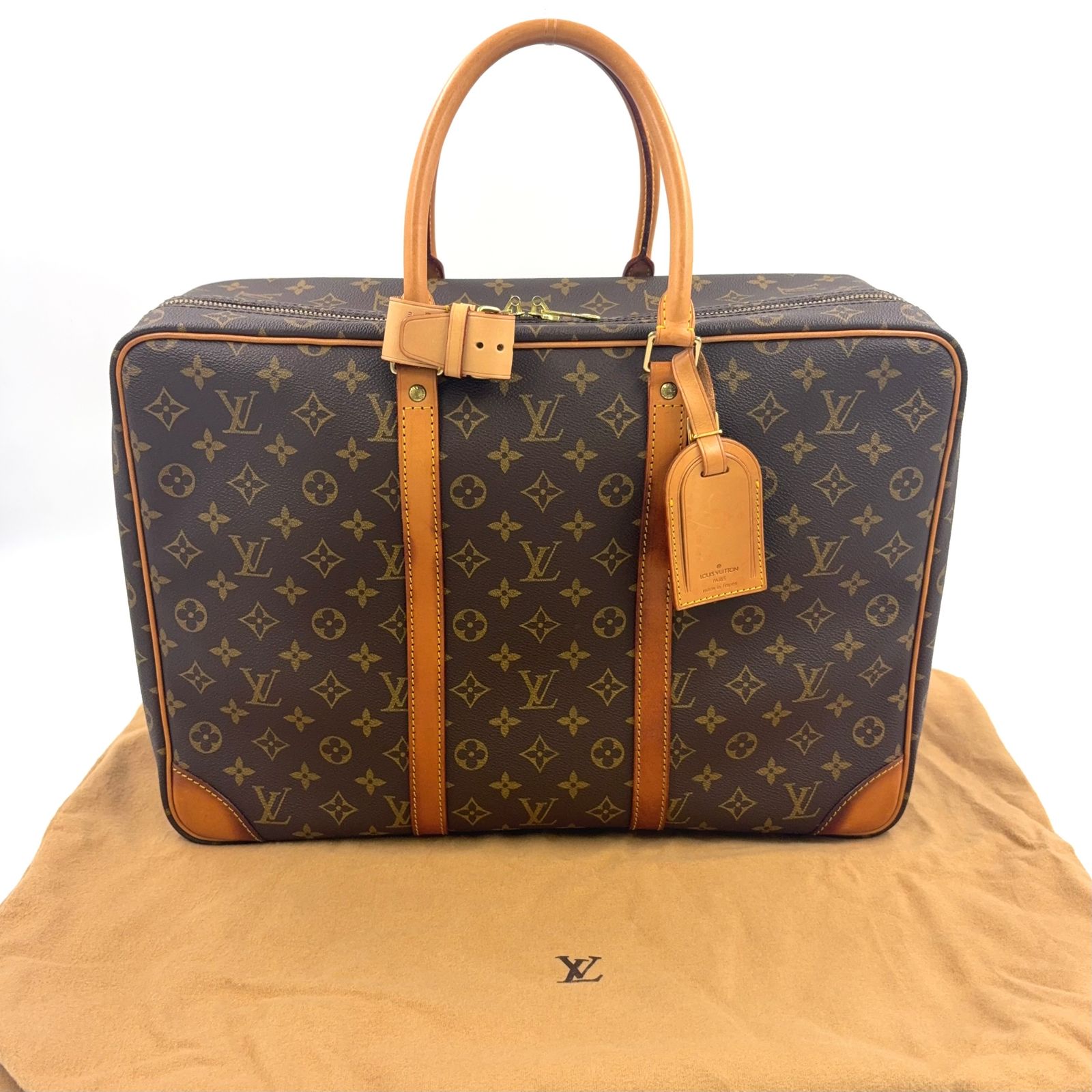 LOUIS VUITTON シリウス45 モノグラム モノグラム レザー×PVC ブラウン
