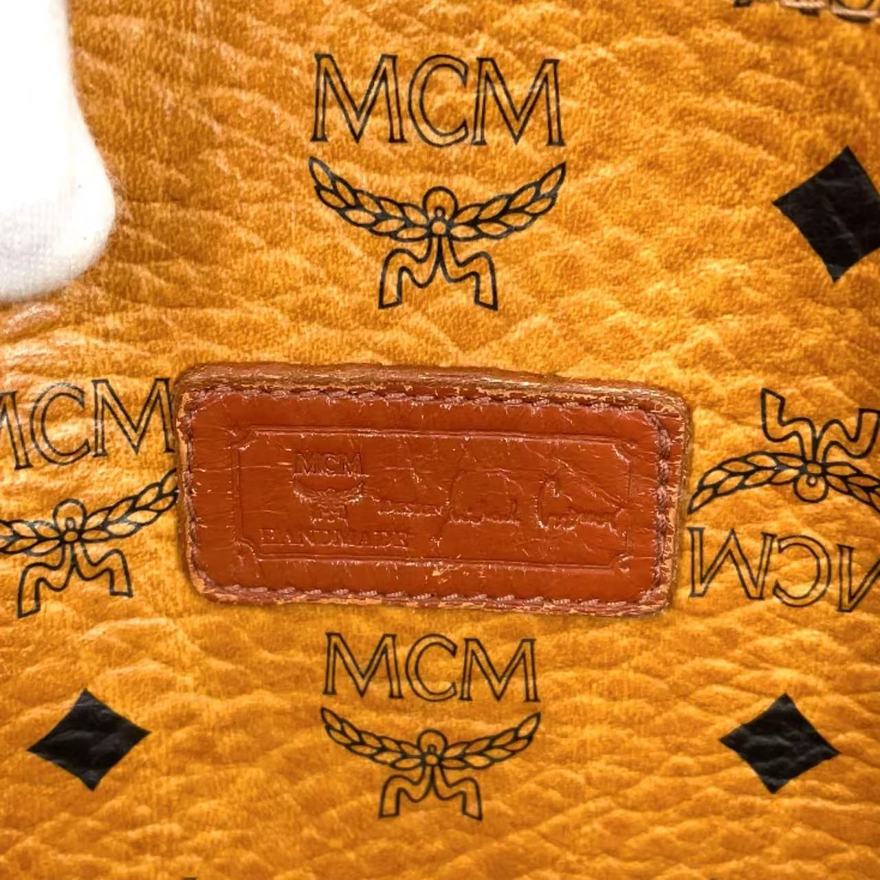 MCM ヴィセトス柄 PVC ブラウン ショルダーバッグ ゴールド - メルカリ