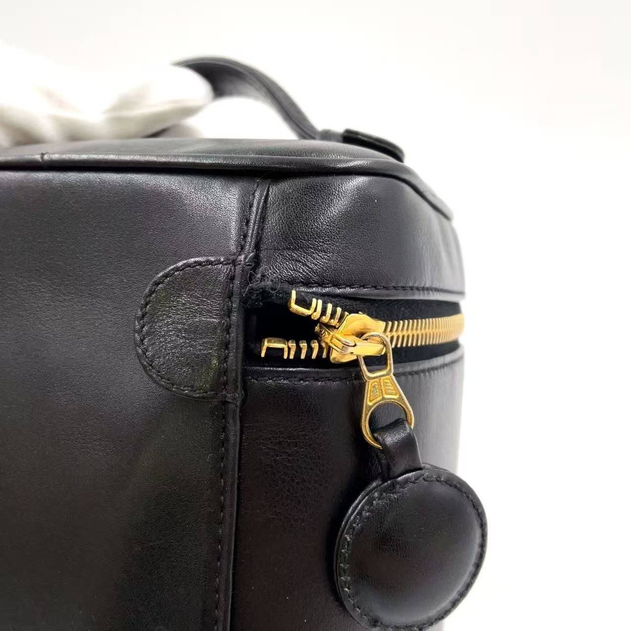 CHANEL ビコローレ ココマーク バニティ シリアル番号4番台 ラムスキン