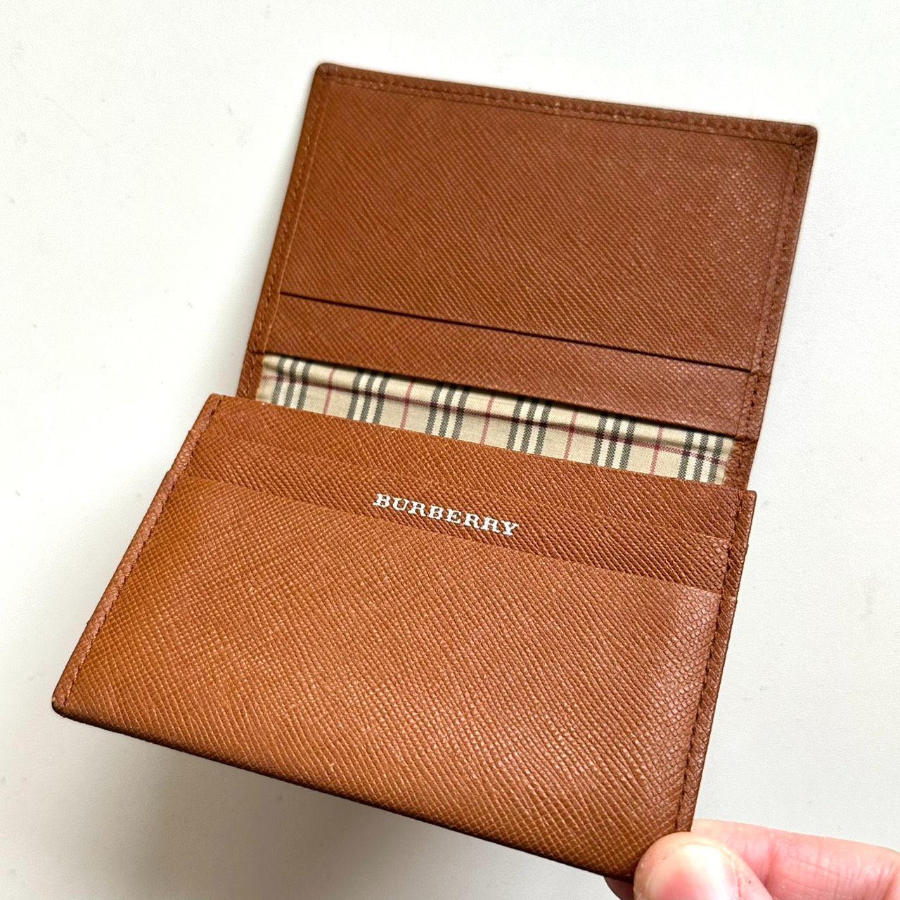 バーバリー BURBERRY 名刺入れ ノバチェック ブラウン ビジネス バーバリー BURBERRY 名刺入れ カードケース ノバチェック ライト
