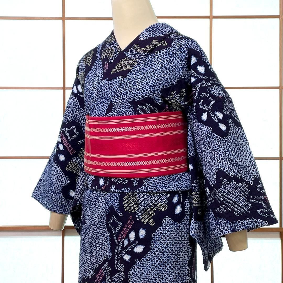 半幅帯 吉弥帯 本場筑前博多織 正絹 博多献上柄 赤 着物 kimonolove