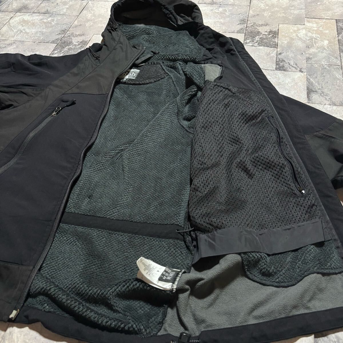 Rab ラブ ナイロンジャケット パーカー POLARTEC USA企画 スノー 