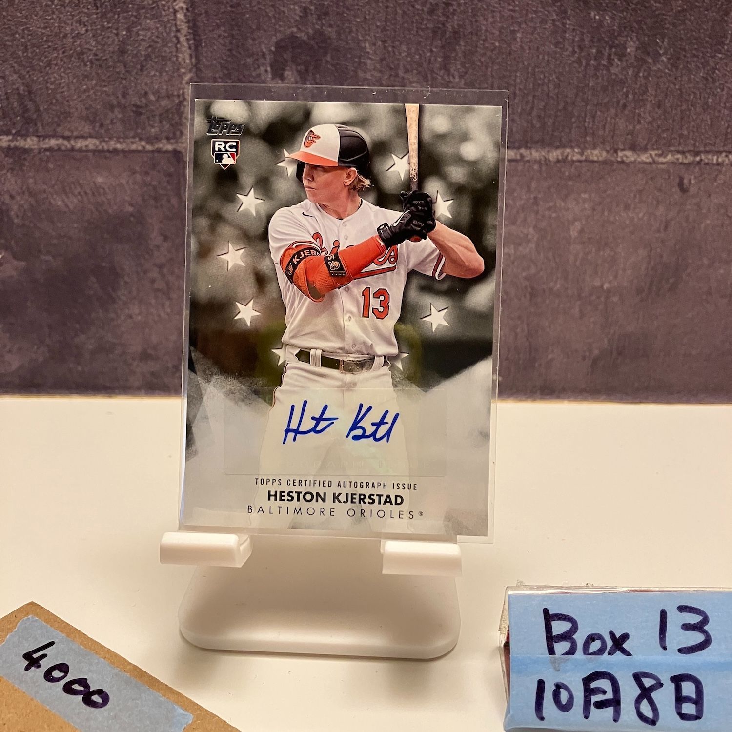 2024 Topps Heston Kjerstad 直筆サインカード Baltimore Orioles RC