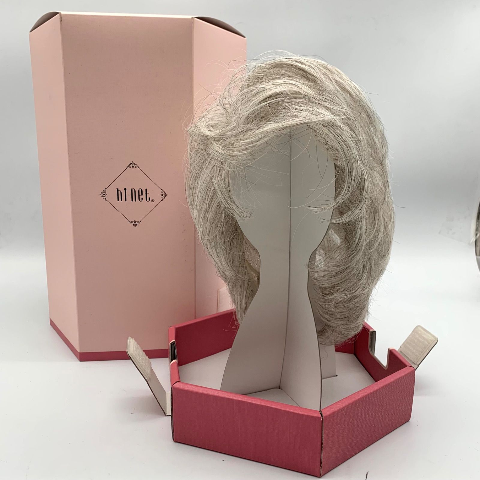 EF 1130 1 ハイネット ウィッグ グレー シルバー