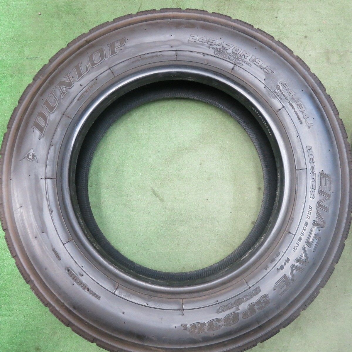  バリ溝 25年 9 5分 トラック タイヤ 245 70 R 19 5 136 134 J ダンロップ エナセーブ SP 638 L オールシーズン 5インチ スタ その他 タイヤ