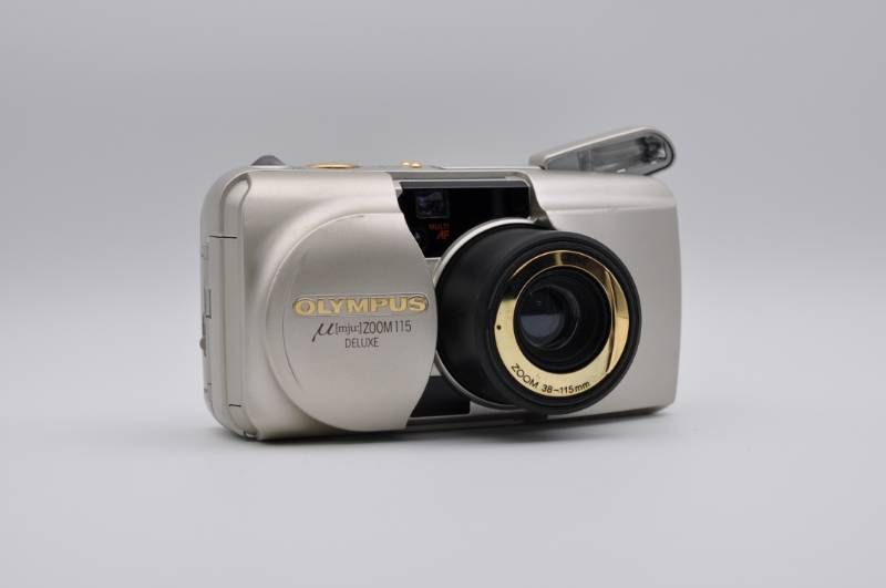 動作ＯＫ OLYMPUS μ mju ZOOM 115 DELUXE コンパクトフィルムカメラ