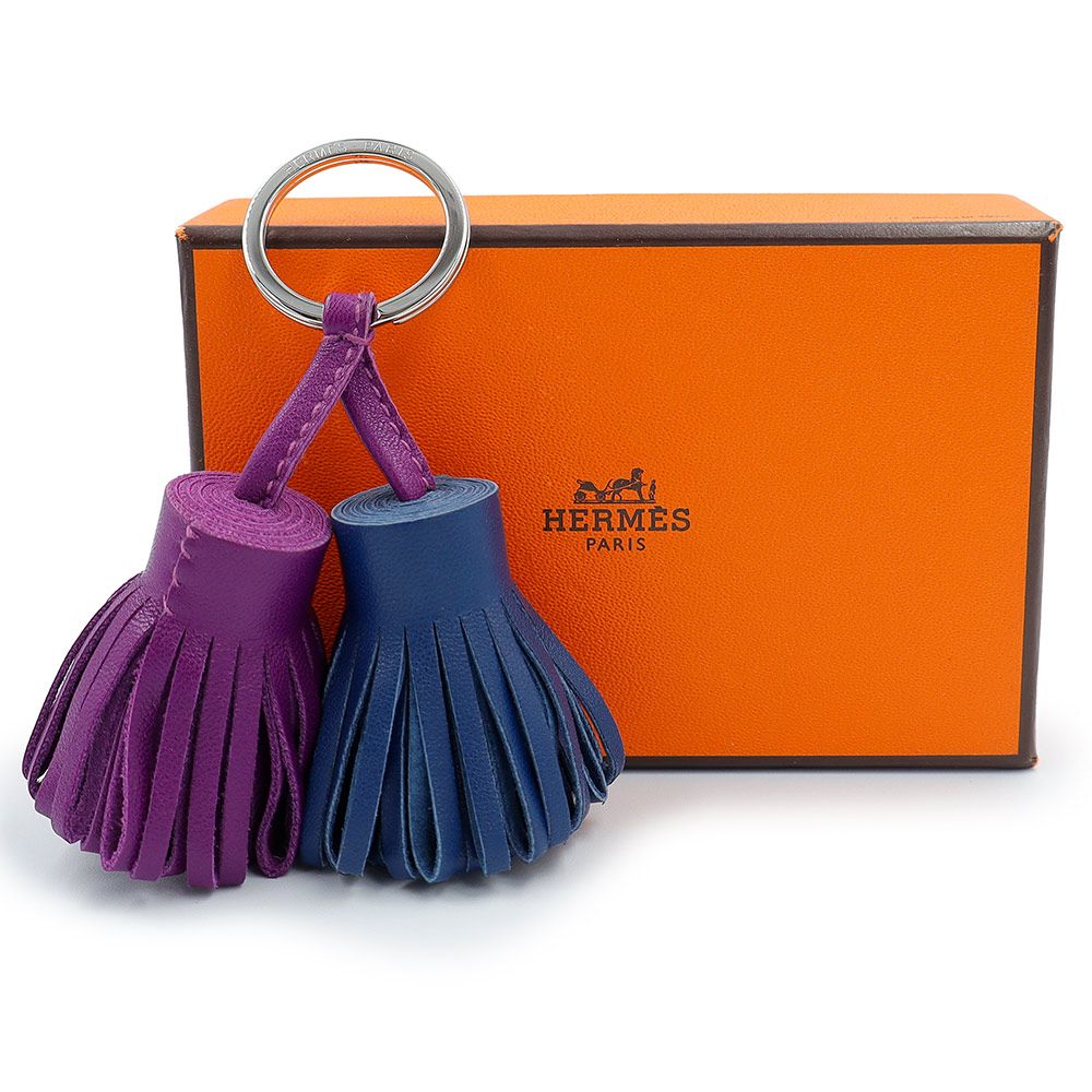 エルメス カルメン ウノドス キーホルダー アニューミロ ラムスキン