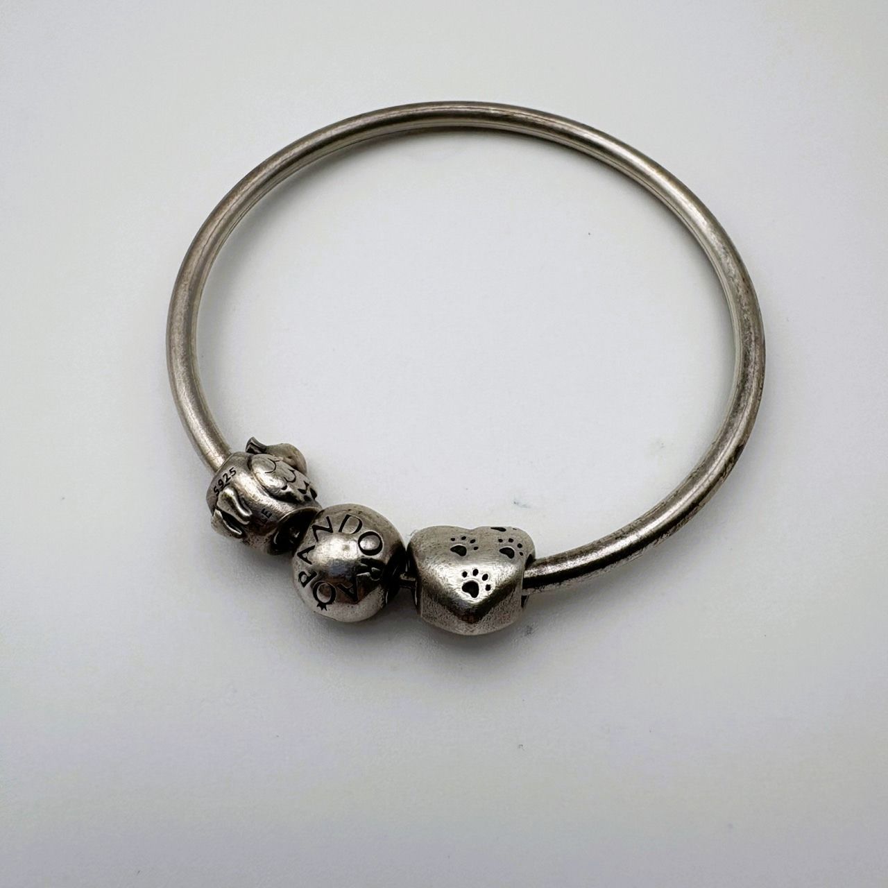 中古品 PANDORA（パンドラ）シルバー925 ブレスレット＆チャーム